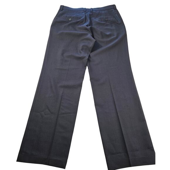 Hugo Boss size 36 dark navy 100% wool dress pants flat front EUC vintage chuck U - Picture 1 of 10